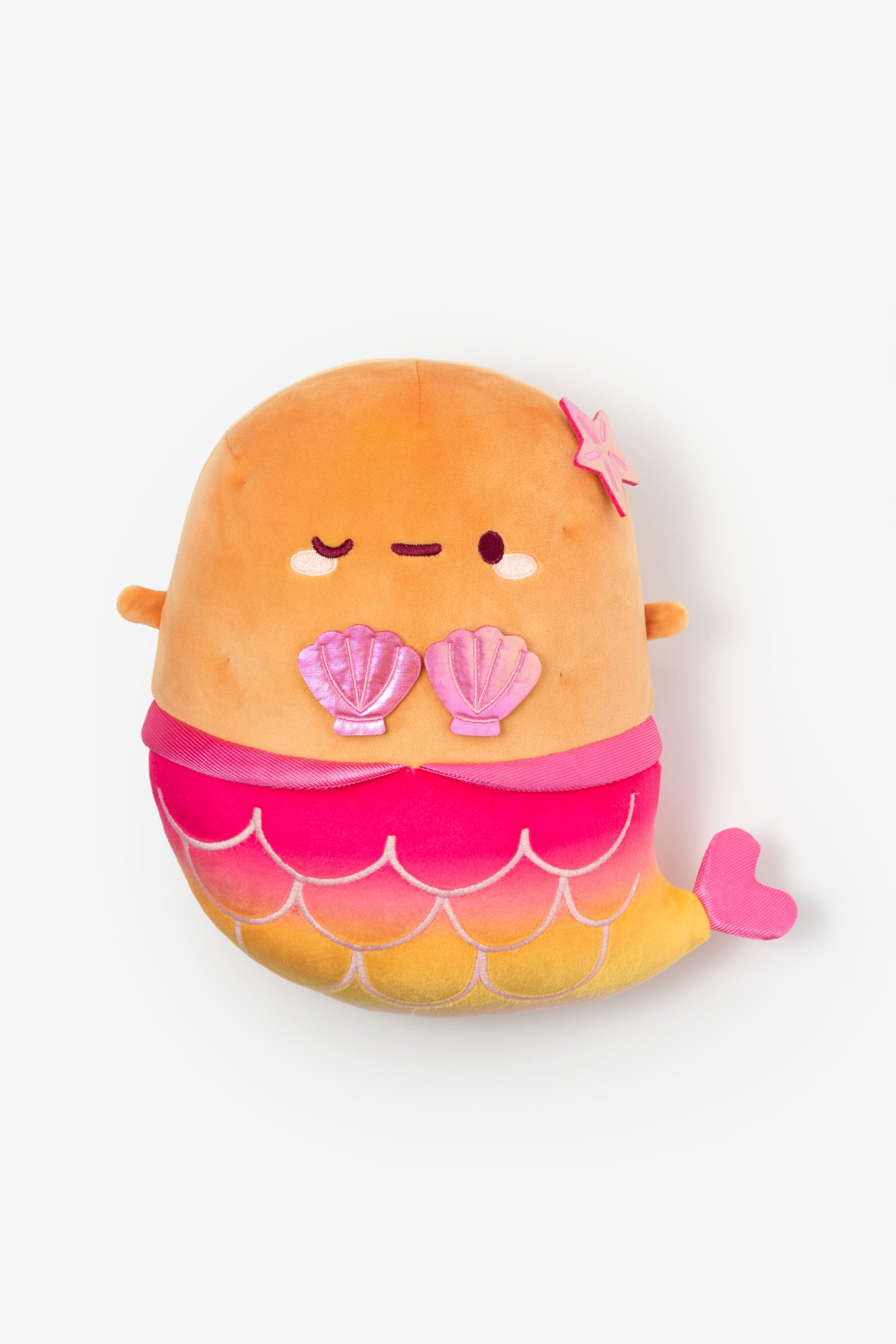 Pink Mermaid Tottie Potato Midi Mochi Plush