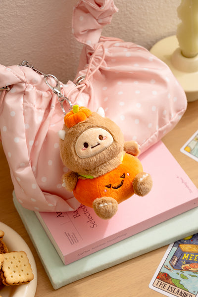 ぽんこ様ꔛ‬ෆユキエモン生地❤︎オーダー❤︎3roomコロンコロンbag Pumpkin Hank Yeti Bag Charm – Smoko Inc