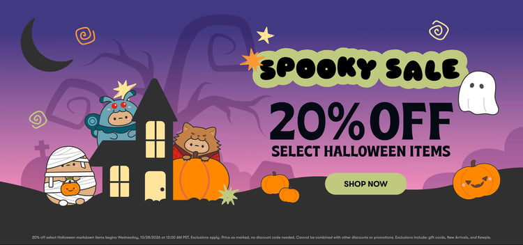 Spooky Sale! 20% Off Select Halloween Items. Shop Now.