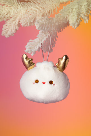 Lil B Dumpling Reindeer Plush Ornament