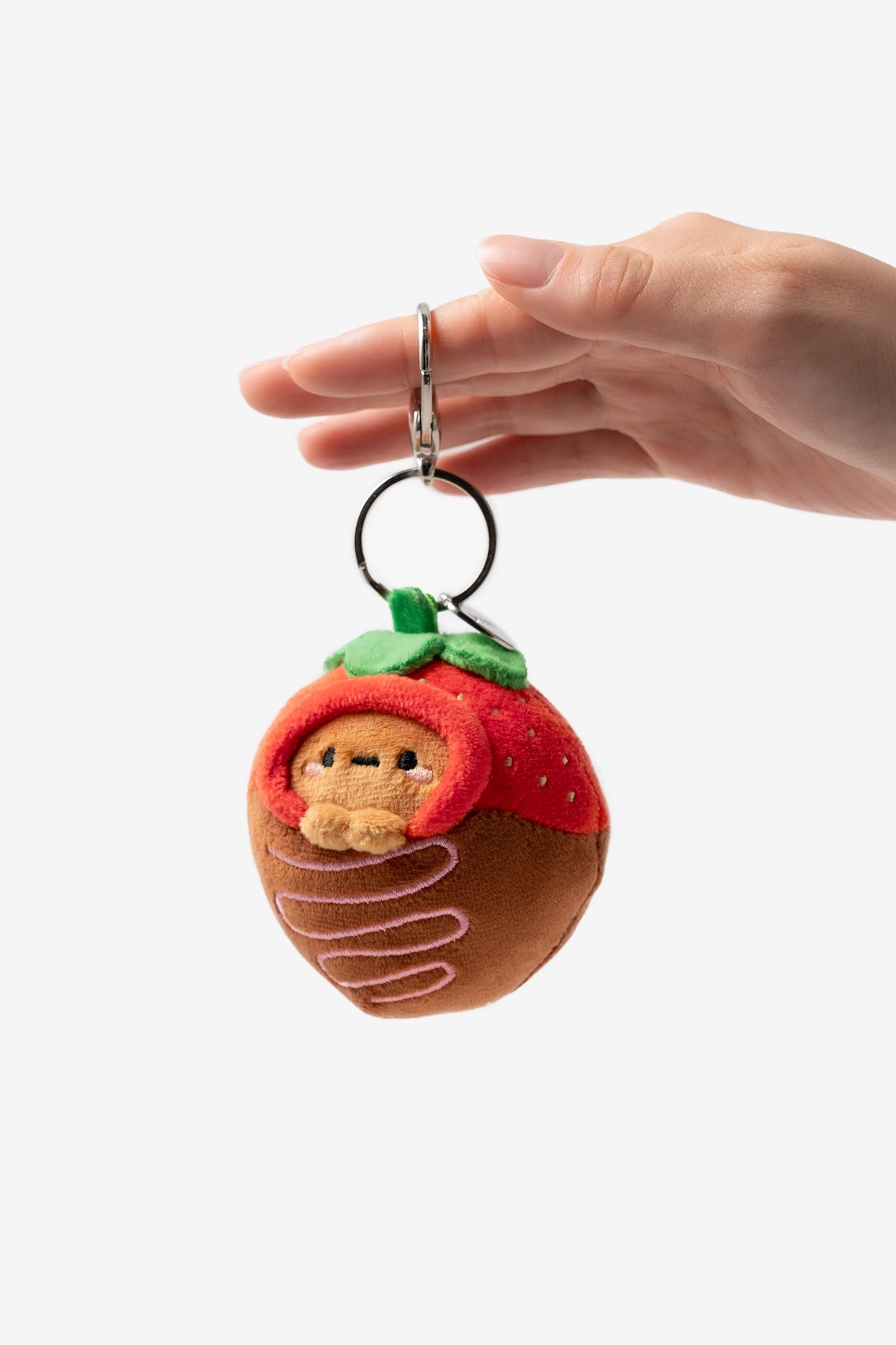 Chocolate Strawberry Tayto Potato Bag Charm