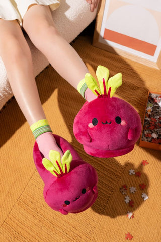 Billie Beets Plush Slippers