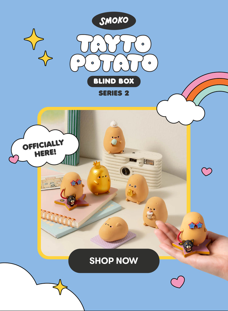 Smoko Tayto Potato Blind Box Series 2. Officially here! Shop now.