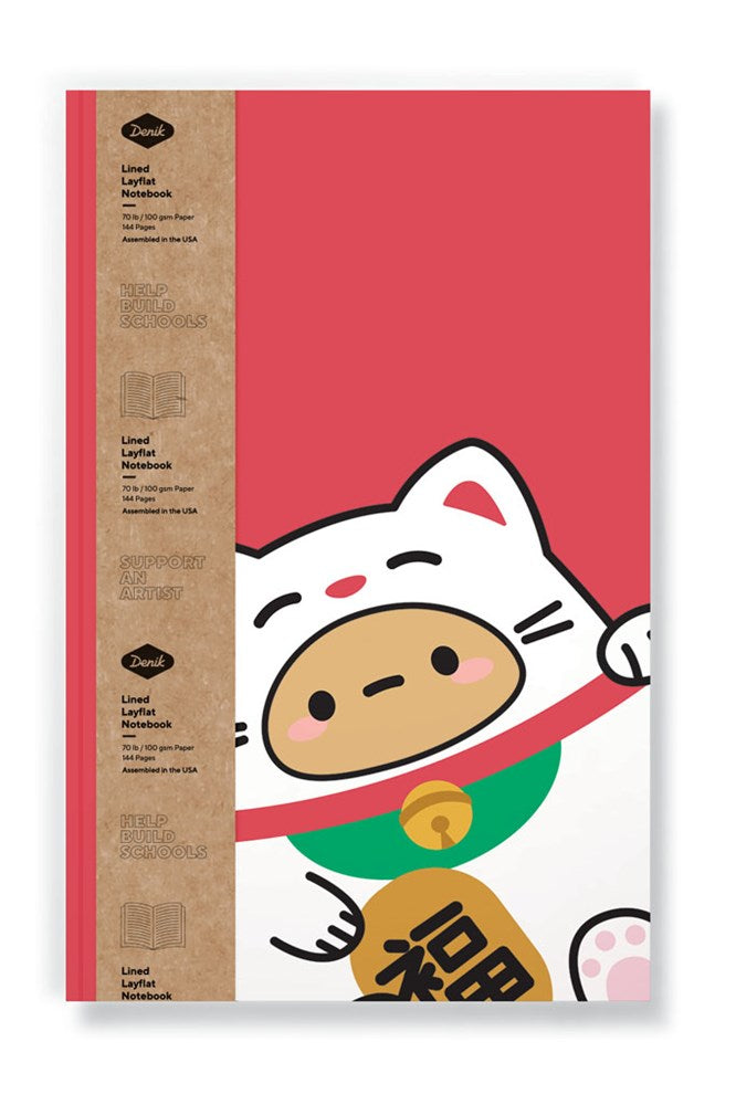 Smoko x Denik Tayto Lucky Cat Classic Layflat Notebook
